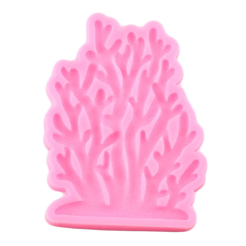 3D Sea Coral Silicone Molds Sugarcraft Fondant Cake Decorating Tools DIY Party Candy Polymer Clay Chocolate Gumpaste Moulds