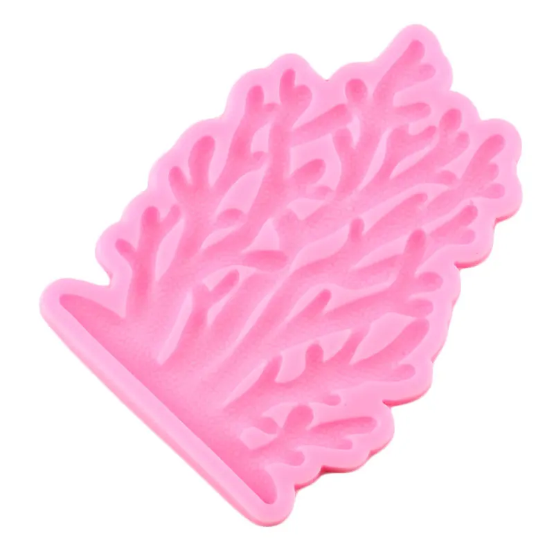 3D Sea Coral Silicone Molds Sugarcraft Fondant Cake Decorating Tools DIY Party Candy Polymer Clay Chocolate Gumpaste Moulds