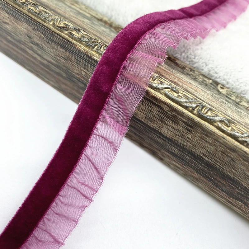 1 yard 15mm Velvet Elastic Hair Band Ribbon Lace Sewing Trim Handmade DIY #RoLi03