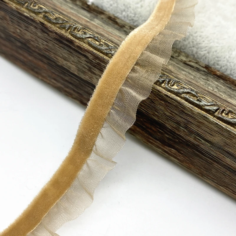 1 yard 15mm Velvet Elastic Hair Band Ribbon Lace Sewing Trim Handmade DIY #RoLi03