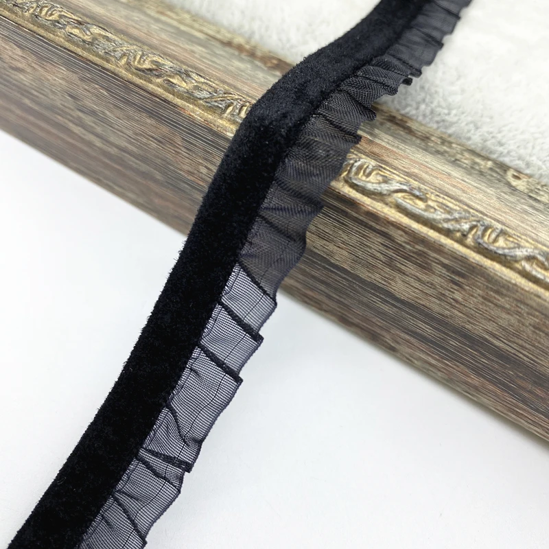 1 yard 15mm Velvet Elastic Hair Band Ribbon Lace Sewing Trim Handmade DIY #RoLi03