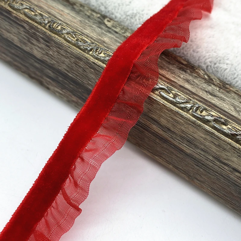 1 yard 15mm Velvet Elastic Hair Band Ribbon Lace Sewing Trim Handmade DIY #RoLi03