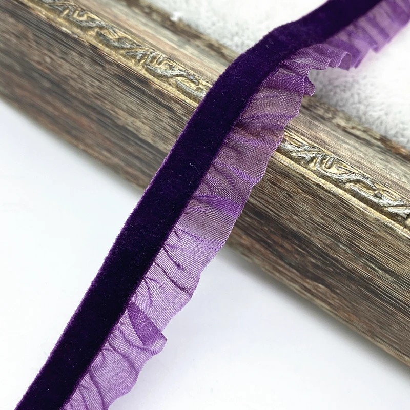 1 yard 15mm Velvet Elastic Hair Band Ribbon Lace Sewing Trim Handmade DIY #RoLi03