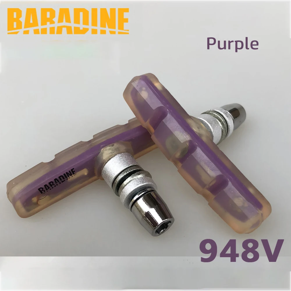 Baradine 948V  MTB Bike V-brake Shoes Transparent 60mm Pads Bicycle Brake Blocks Bicycle Accessories