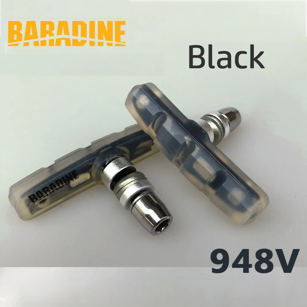 Baradine 948V  MTB Bike V-brake Shoes Transparent 60mm Pads Bicycle Brake Blocks Bicycle Accessories