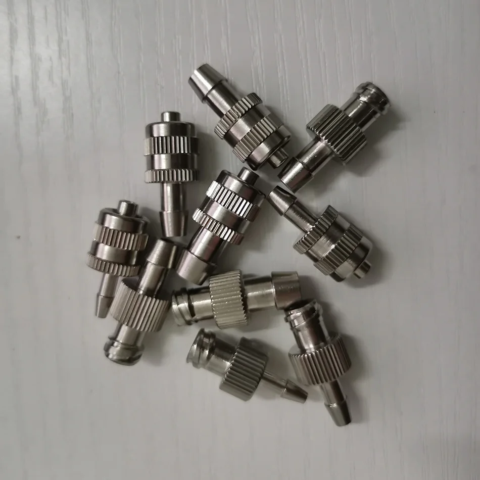 Air Valve Pipe Dispensing Glue Subpackaging Syringe Barrel Luer Lock Adapter Fitting Connector Metal Nickel Plated Brass