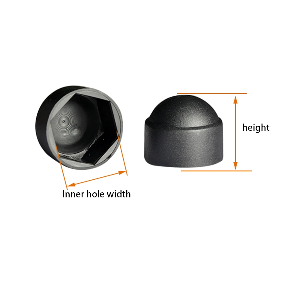 50Pcs M4 M5 M6 M8 M10 M12 Bolt Nut Dome Protection Caps Covers Exposed Hexagon Plastic