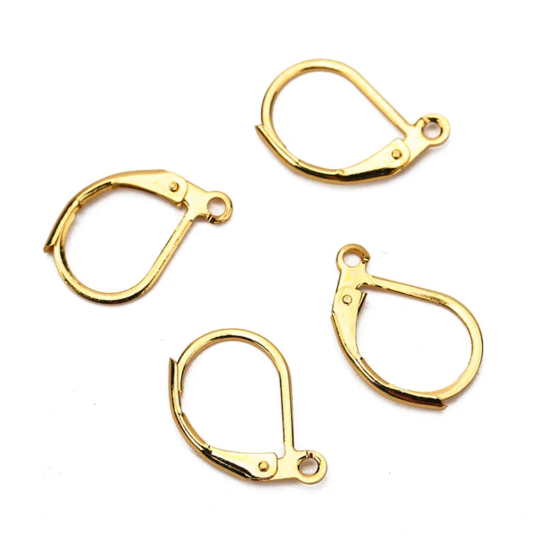 20pcs Hypoallergenic French Earring Hooks Findings Surgical Stainless Steel Earrings Clasps Wire Diy Jewelry Making Accessories