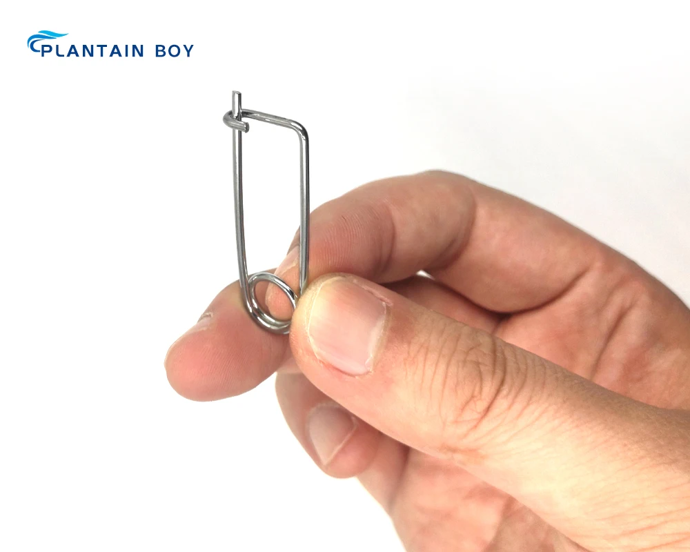 Large Stainless Steel Spring Clip Spring Wire Safety Lock Pins,Coiled Tension Safety Pin