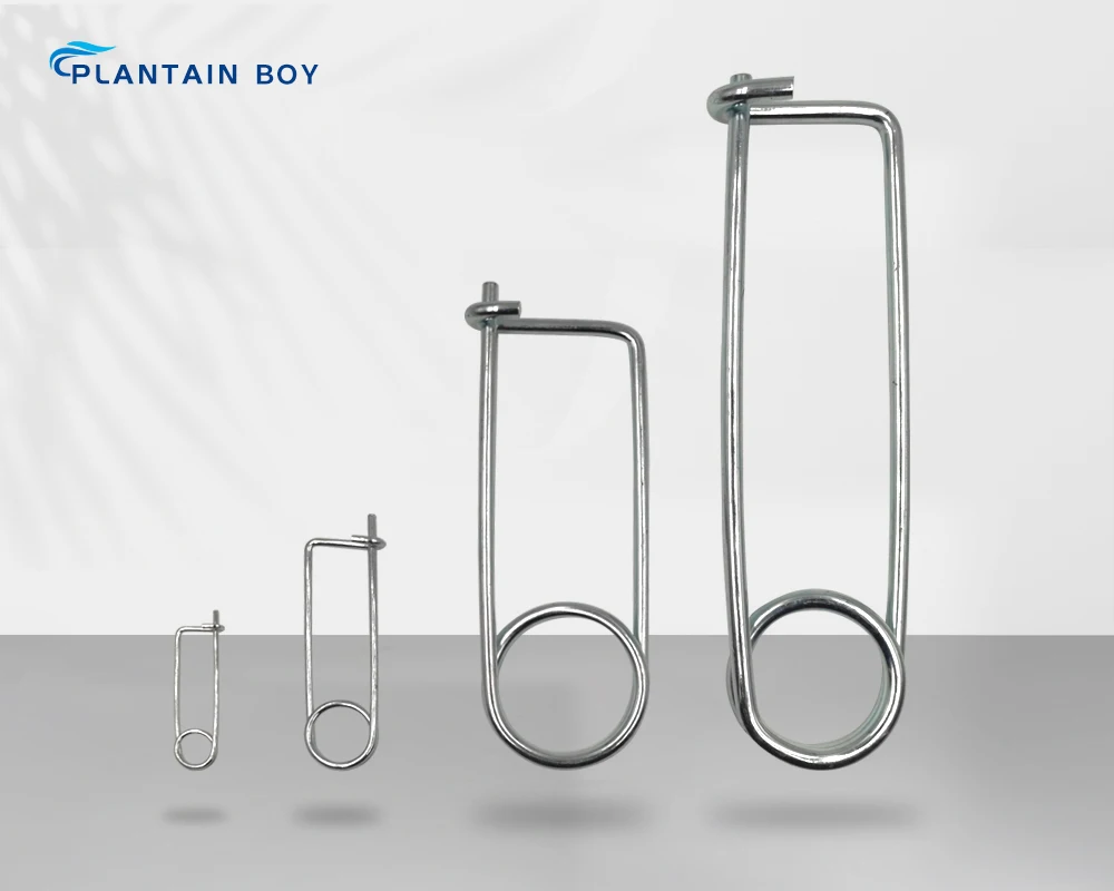 Large Stainless Steel Spring Clip Spring Wire Safety Lock Pins,Coiled Tension Safety Pin