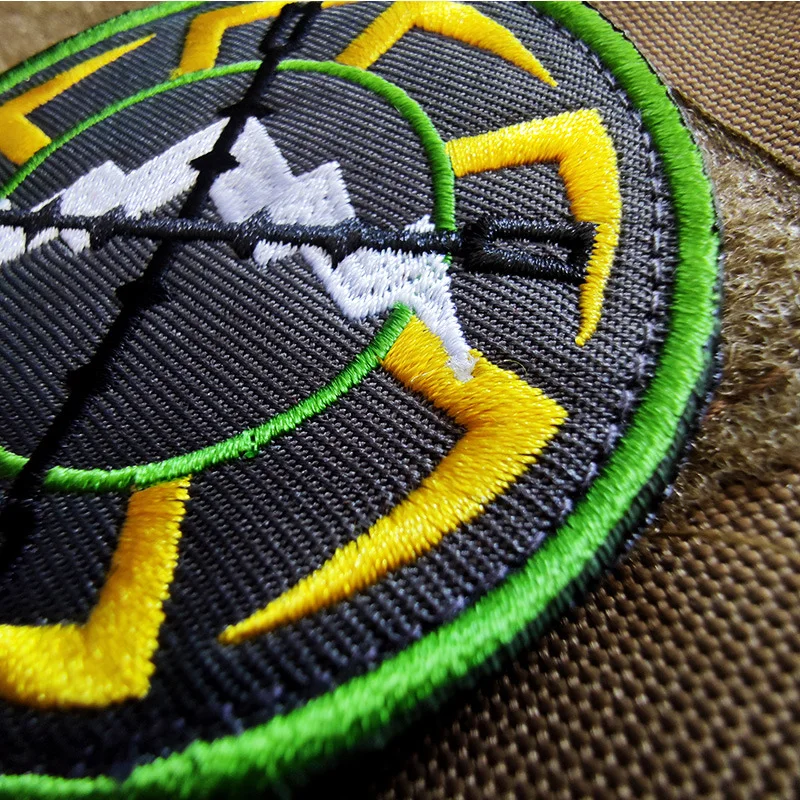 Russian tactical morale military patches Embroidered Badge Hook Loop Armband 3D Stick on jacket strap Backpack Stickers