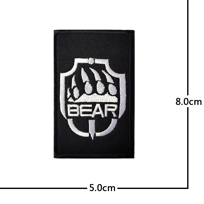 Russian tactical morale military patches Embroidered Badge Hook Loop Armband 3D Stick on jacket strap Backpack Stickers