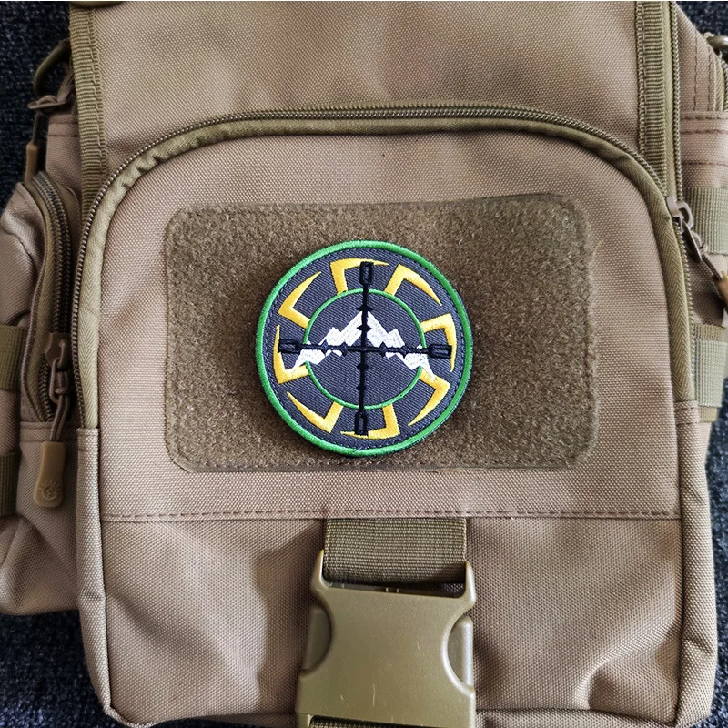Russian tactical morale military patches Embroidered Badge Hook Loop Armband 3D Stick on jacket strap Backpack Stickers