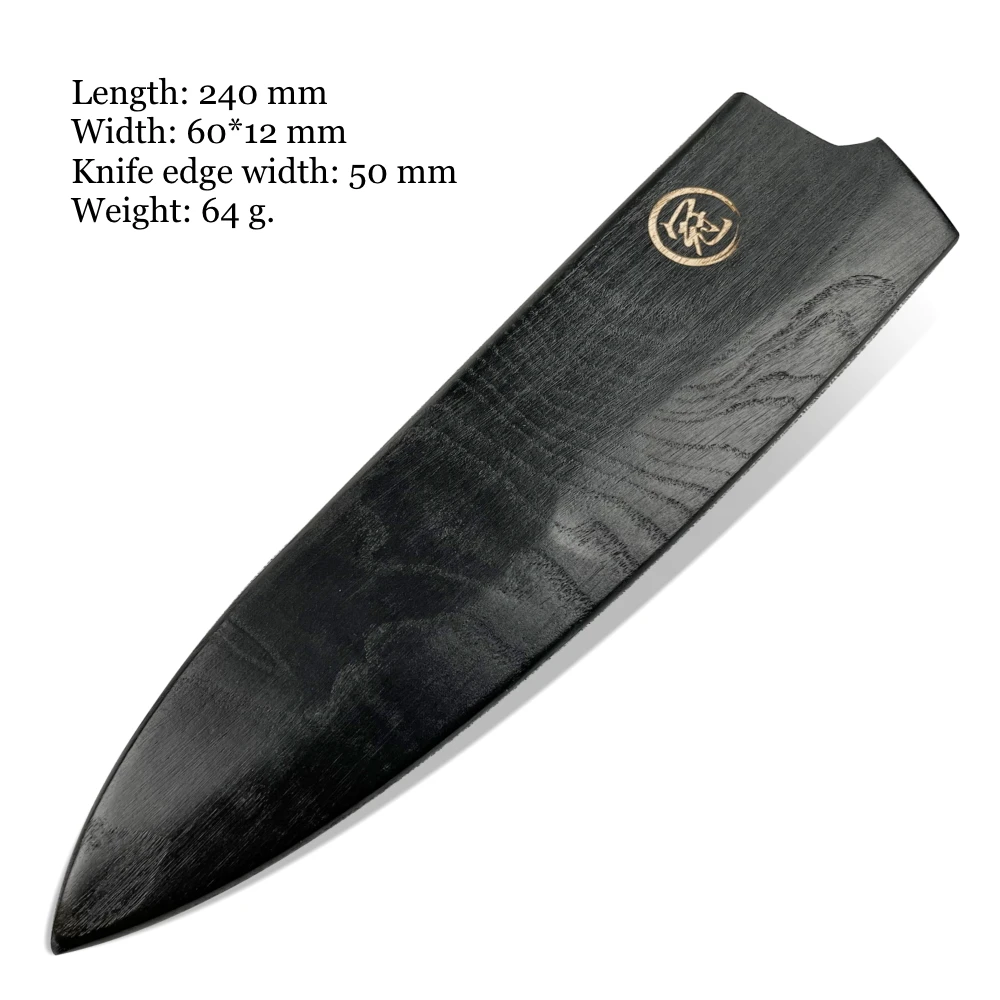 Chef's knife Japanese Gyuto Santoku Petty Nakiri Kiritsuke Protector Blade Wooden Scabbard Kitchen Knives Sheath Saya Guard NEW