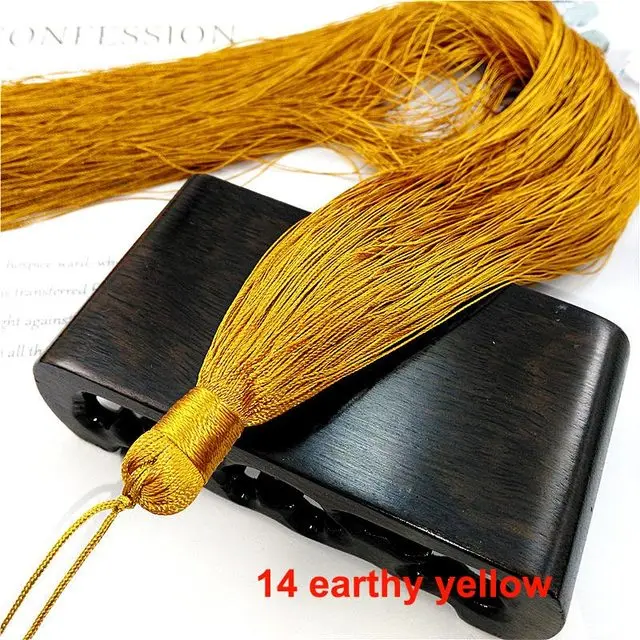 1PCS 50CM Overlength Silk Tassel Fringe Brush Tassels Trim DIY Craft For Sewing Curtains Accessories Decor Jewelry Finding