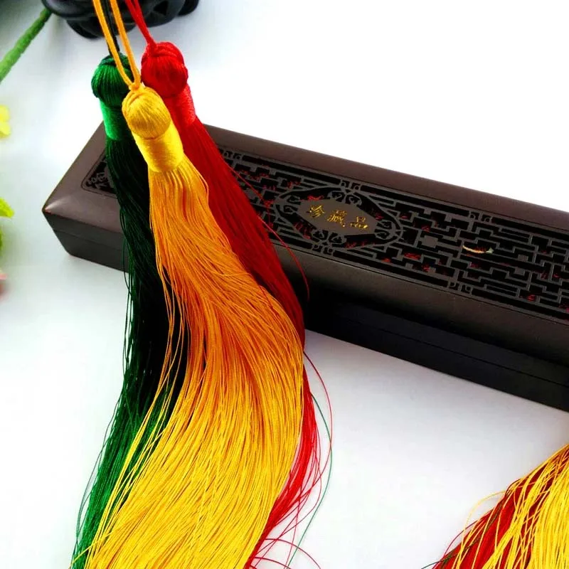 1PCS 50CM Overlength Silk Tassel Fringe Brush Tassels Trim DIY Craft For Sewing Curtains Accessories Decor Jewelry Finding