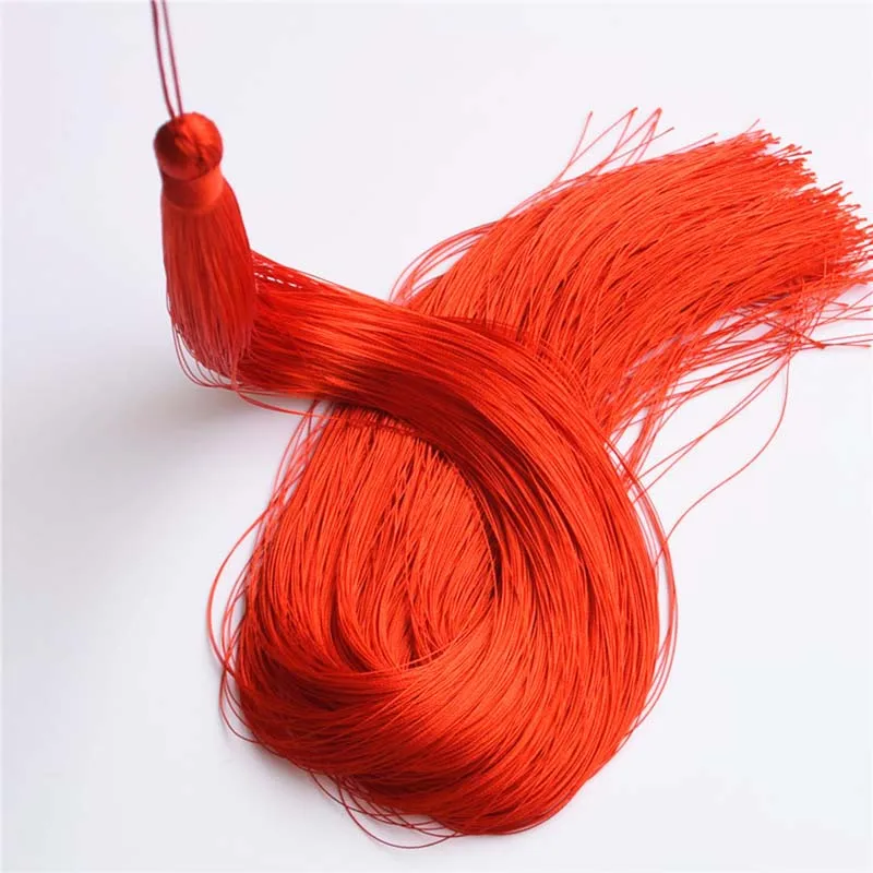 1PCS 50CM Overlength Silk Tassel Fringe Brush Tassels Trim DIY Craft For Sewing Curtains Accessories Decor Jewelry Finding