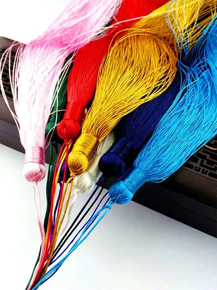 1PCS 50CM Overlength Silk Tassel Fringe Brush Tassels Trim DIY Craft For Sewing Curtains Accessories Decor Jewelry Finding