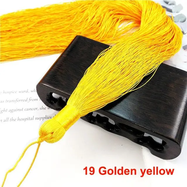 1PCS 50CM Overlength Silk Tassel Fringe Brush Tassels Trim DIY Craft For Sewing Curtains Accessories Decor Jewelry Finding