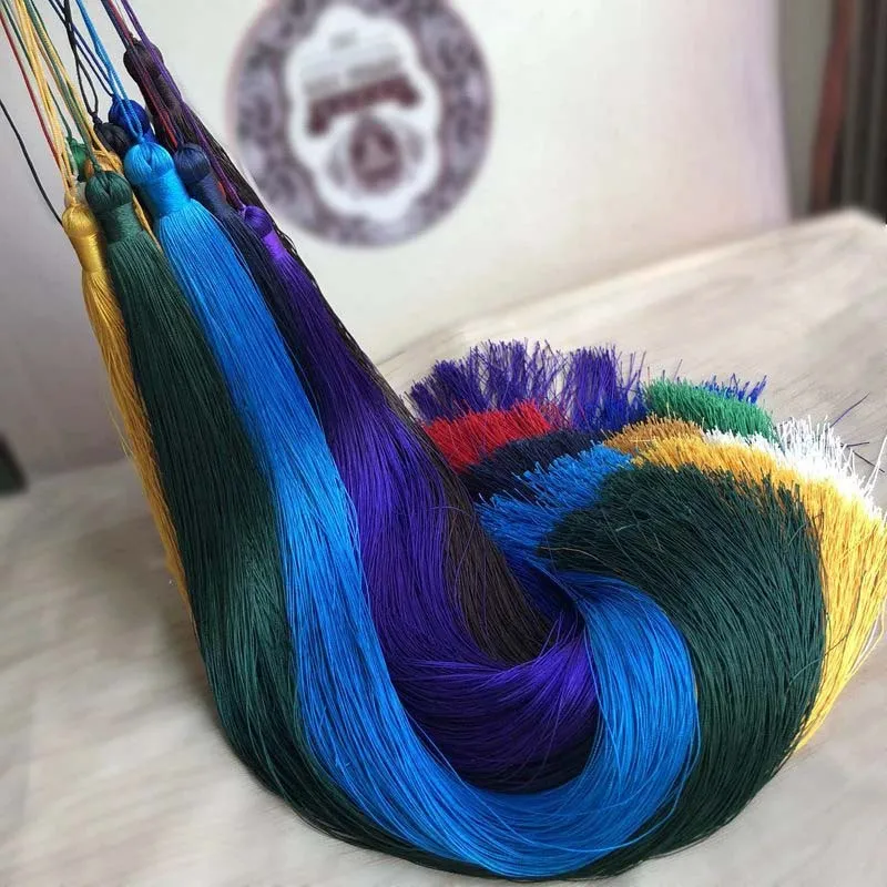 1PCS 50CM Overlength Silk Tassel Fringe Brush Tassels Trim DIY Craft For Sewing Curtains Accessories Decor Jewelry Finding