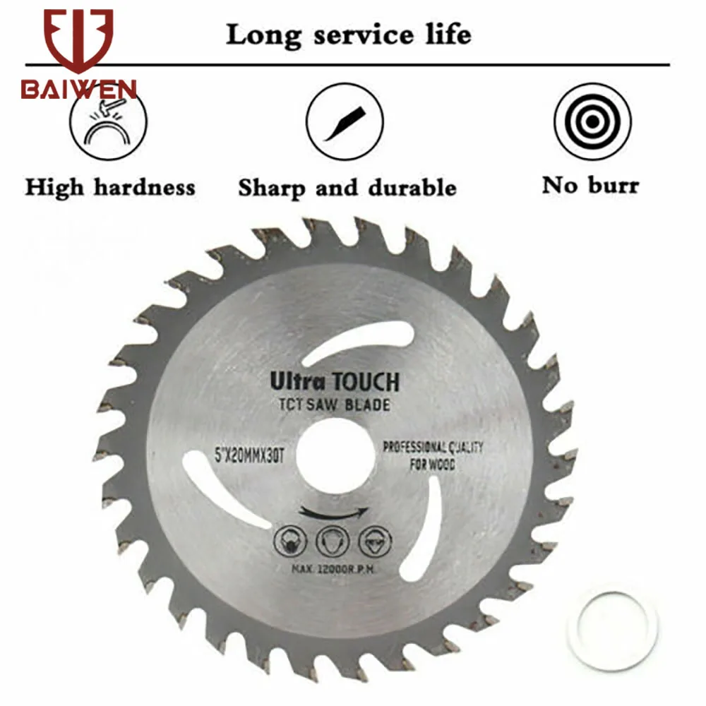 110mm/115mm/125mm Saw Blade Circular Wood Cutting Discs Alloy Cutting Wheels Power Tool For Woodworking Fits Angle Grinder