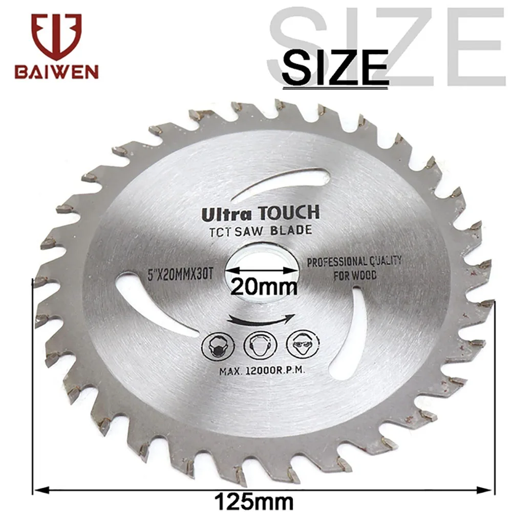110mm/115mm/125mm Saw Blade Circular Wood Cutting Discs Alloy Cutting Wheels Power Tool For Woodworking Fits Angle Grinder
