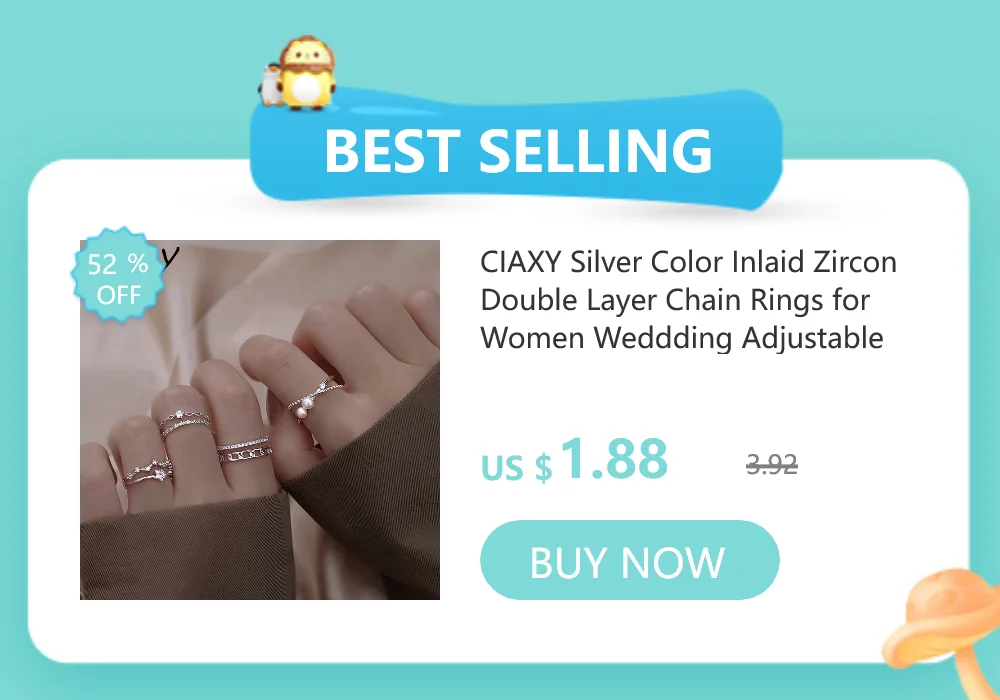 CIAXY Silver Color Asymmetrical  Earrings for Women Geometric Round Pendant Ear Line Earring Punk Hip Hop  Jewelry