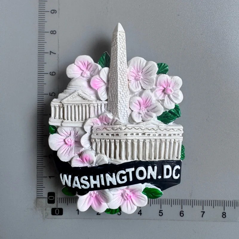 USA fridge magnets Washington D.C. cultural landscape tourist souvenirs hand-painted magnetic refrigerator sticker collection