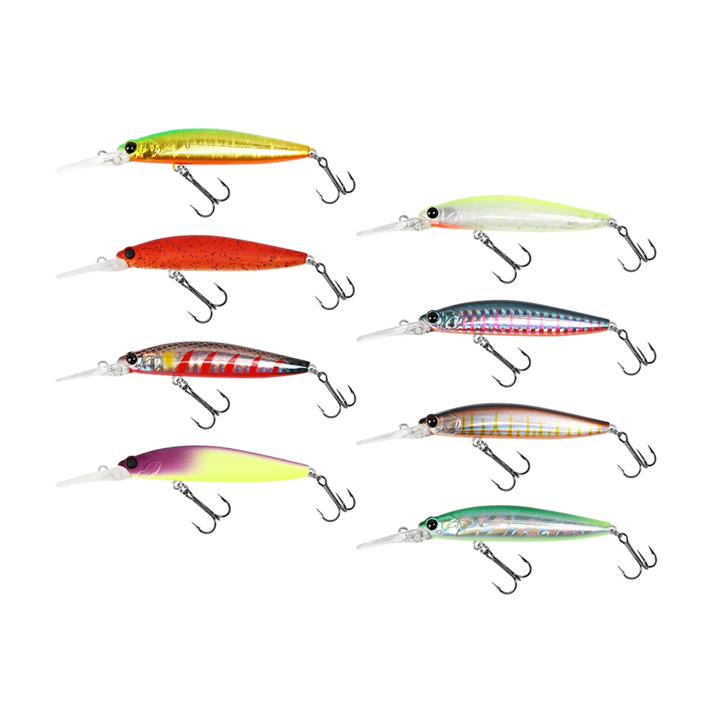 BassLegend Japan Fishing Floating Minnow Jerkbait Cherry Blood Trout Bass Pike Hard Lure MD70 70F