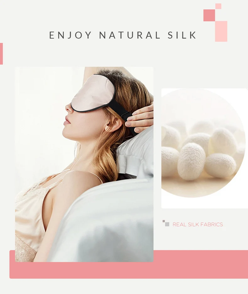 SuyaDream Woman Sleep Mask, 19mm 100%Mulberry Silk Blindfold, Super Smooth and Comfortable Sleep Eye Mask for Sleeping