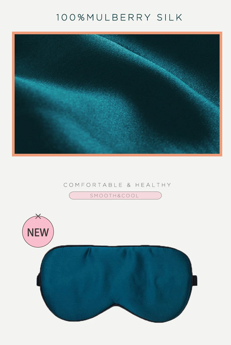 SuyaDream Woman Sleep Mask, 19mm 100%Mulberry Silk Blindfold, Super Smooth and Comfortable Sleep Eye Mask for Sleeping