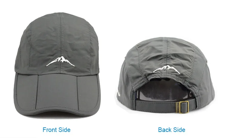 Waterproof Outdoor Sport Baseball Cap Unisex Spring Summer Quick Drying Hat Breathable Cap Foldable Cycling hat Sun Protection