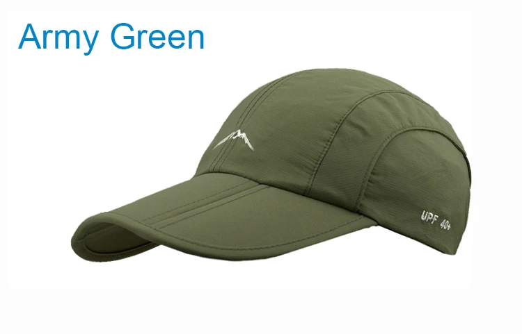 Waterproof Outdoor Sport Baseball Cap Unisex Spring Summer Quick Drying Hat Breathable Cap Foldable Cycling hat Sun Protection
