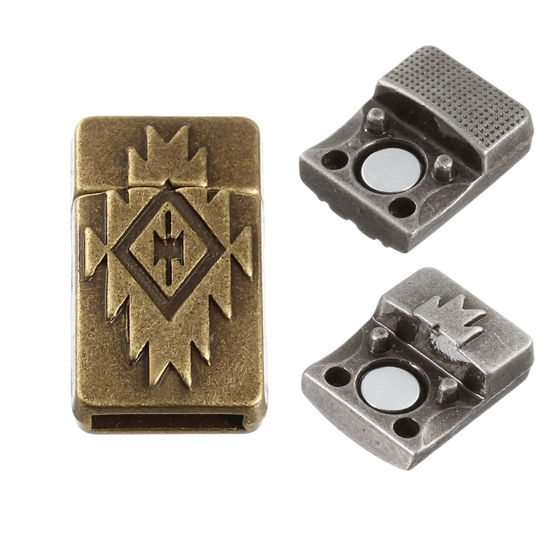5-10pcs Magnetic Buckles Alloy Clasps Connectors Fit Leather Rope Cord Accessories for Making Necklace DIY Bracelets End Clasp