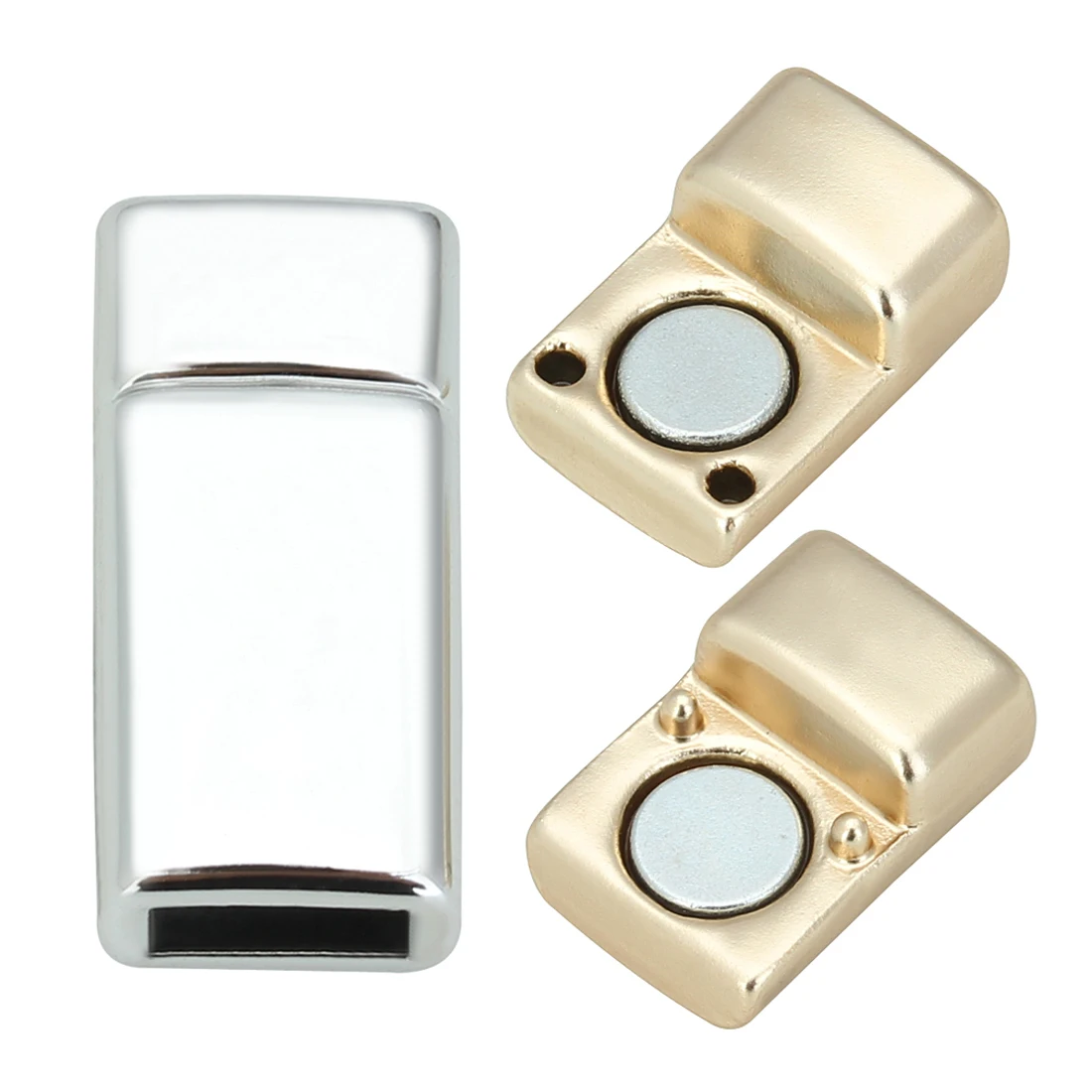 5-10pcs Magnetic Buckles Alloy Clasps Connectors Fit Leather Rope Cord Accessories for Making Necklace DIY Bracelets End Clasp