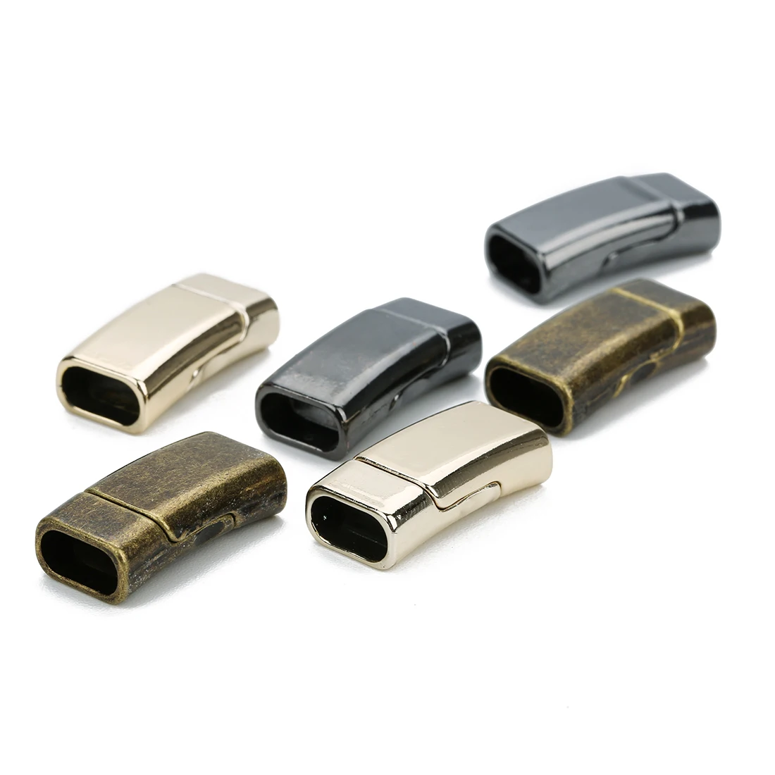 5-10pcs Magnetic Buckles Alloy Clasps Connectors Fit Leather Rope Cord Accessories for Making Necklace DIY Bracelets End Clasp