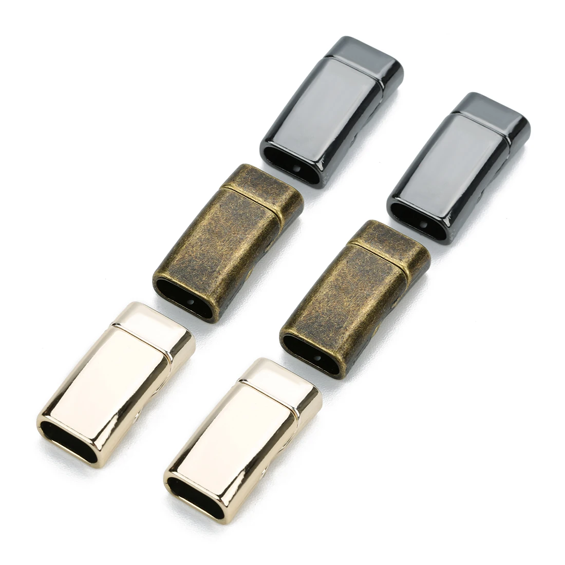 5-10pcs Magnetic Buckles Alloy Clasps Connectors Fit Leather Rope Cord Accessories for Making Necklace DIY Bracelets End Clasp