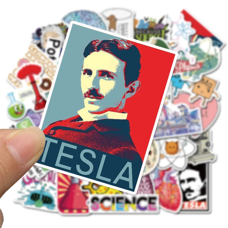 10/30/50PCS Science Lab Series Boy's Toys Stationery Books Personality Decorative Graffiti Stickers Children's Toys Wholesale