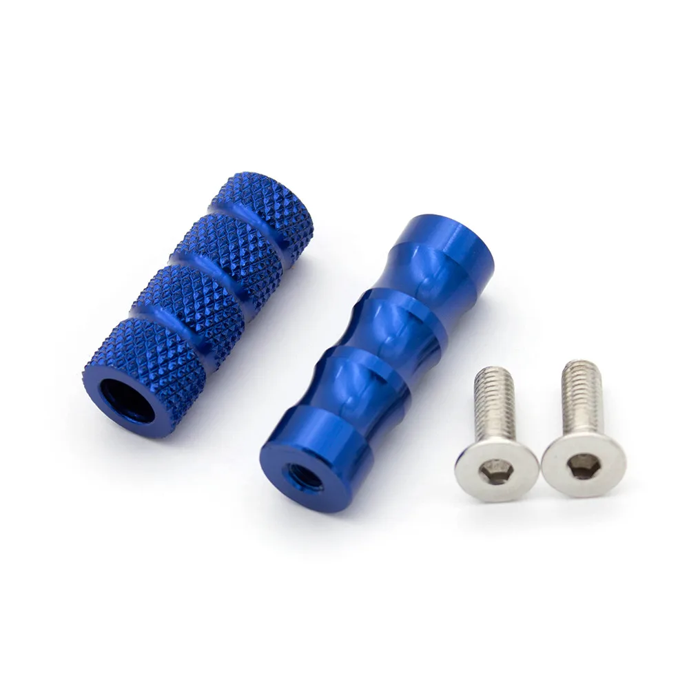 Universal Motorcycle Folding Footrests Footpegs Foot Rests Pegs Pedals Set Motorbike Accessories For BMW Honda Yamaha Kawasaki