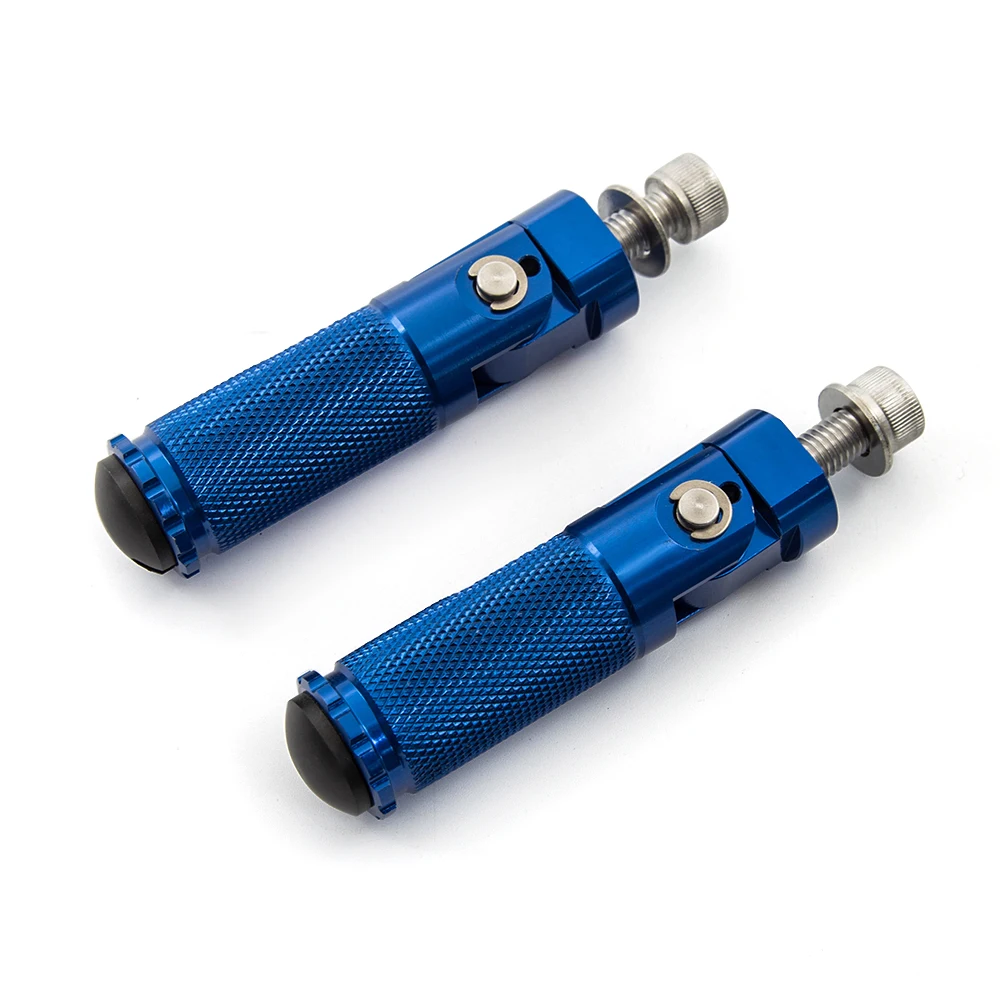 Universal Motorcycle Folding Footrests Footpegs Foot Rests Pegs Pedals Set Motorbike Accessories For BMW Honda Yamaha Kawasaki