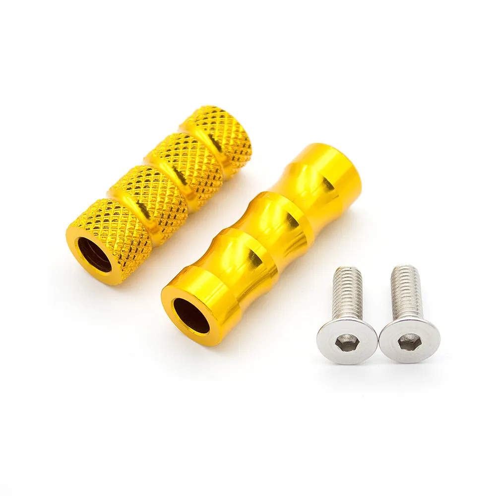 Universal Motorcycle Folding Footrests Footpegs Foot Rests Pegs Pedals Set Motorbike Accessories For BMW Honda Yamaha Kawasaki
