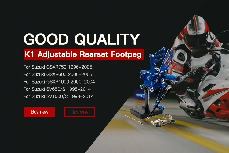 Universal Motorcycle Folding Footrests Footpegs Foot Rests Pegs Pedals Set Motorbike Accessories For BMW Honda Yamaha Kawasaki