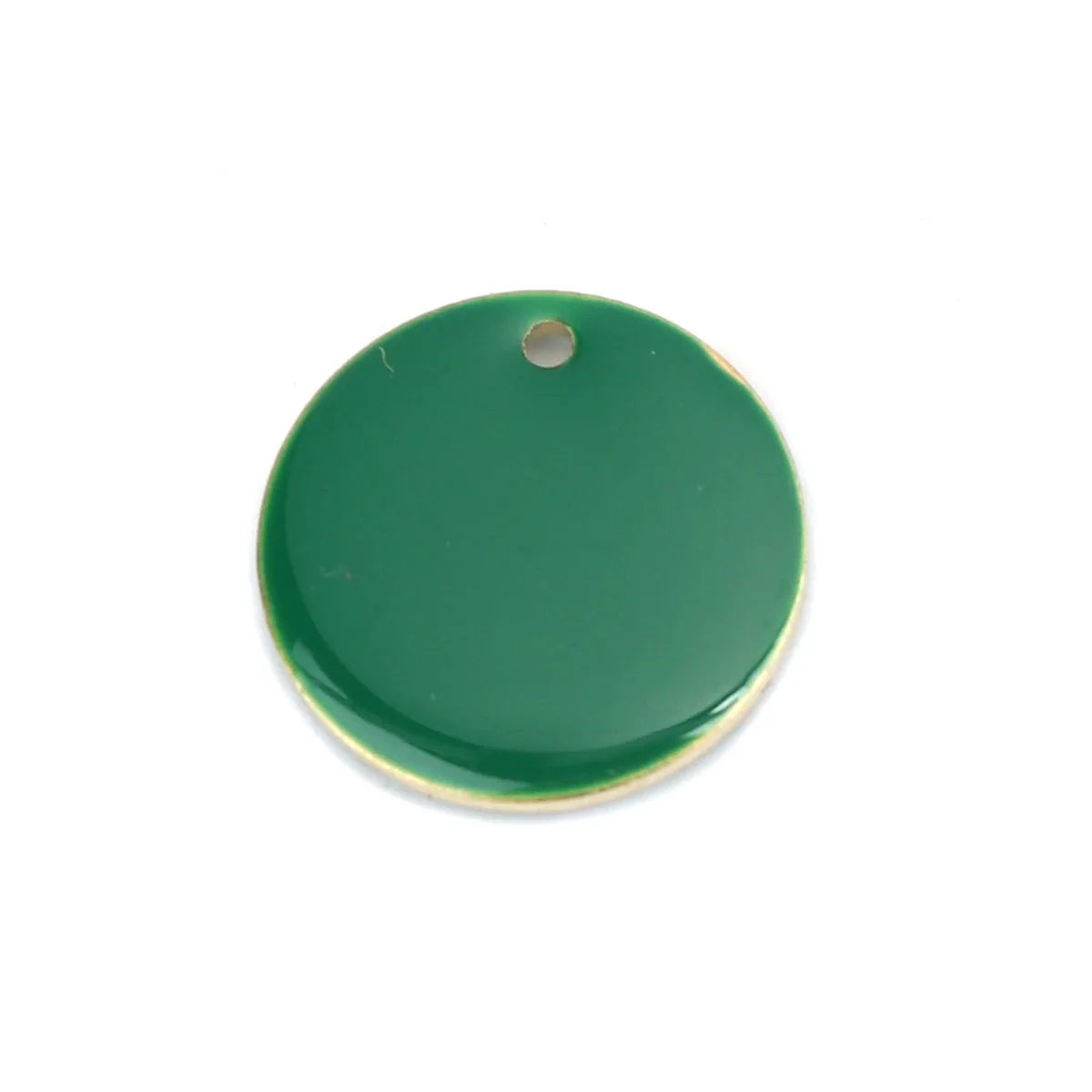 Fashion 16mm Round Enamelled Sequins Charms Copper Enamel Double Sided Charms For DIY Jewelry Making Accessories, 10 PCs