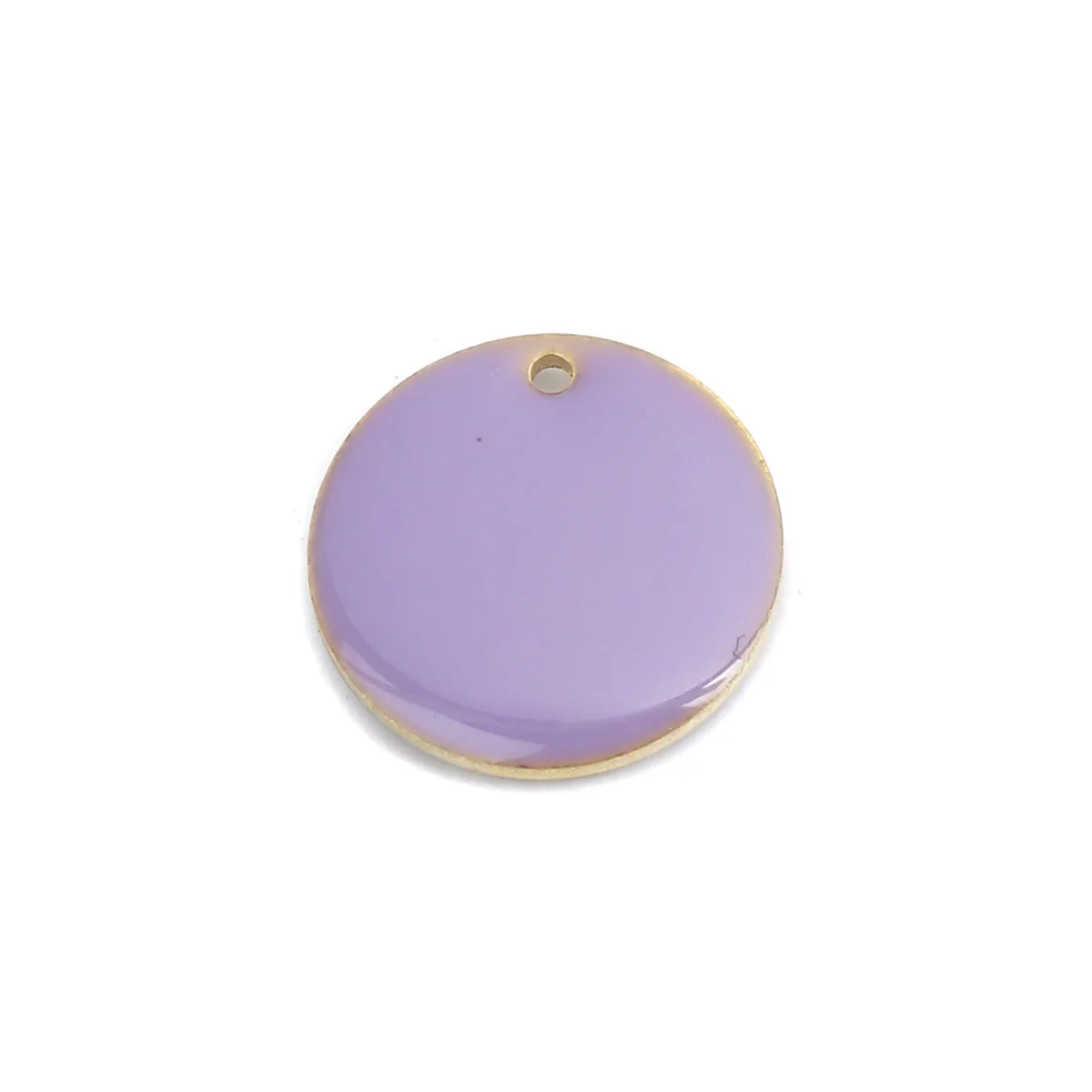 Fashion 16mm Round Enamelled Sequins Charms Copper Enamel Double Sided Charms For DIY Jewelry Making Accessories, 10 PCs