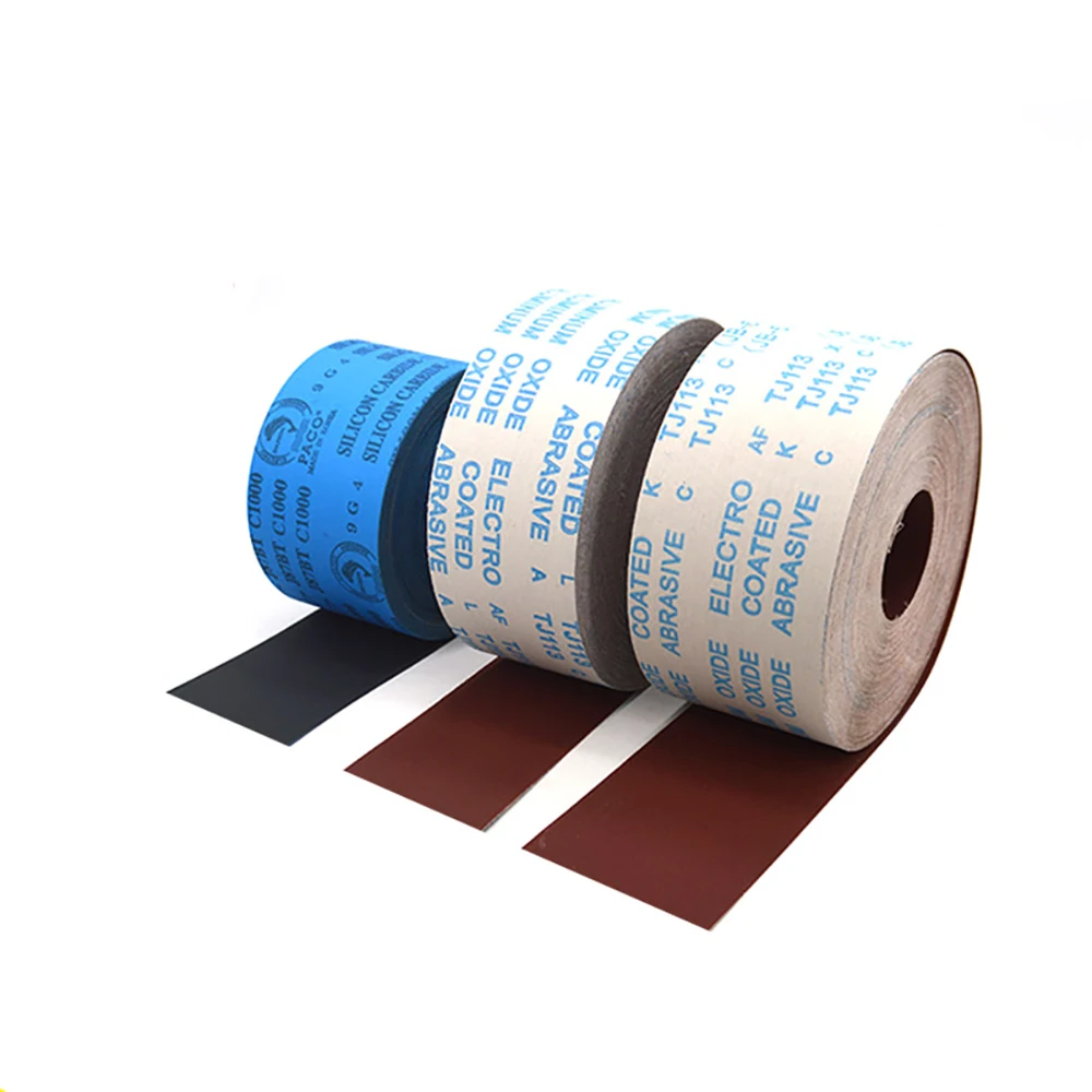 1/2/5M 4'' 100mm Width Sandpaper Roll Emery Cloth Sand Paper Sanding Abrasive Sheets 80 120 150 180 240 400 600 800 1000 Grit
