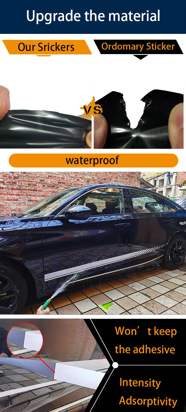 Car Stripes Hood Sticker Racing Bonnet Sport Decal For Renault Megane Clio RS Captur Sandero Espace Twingo Scenic Laguna Trafic