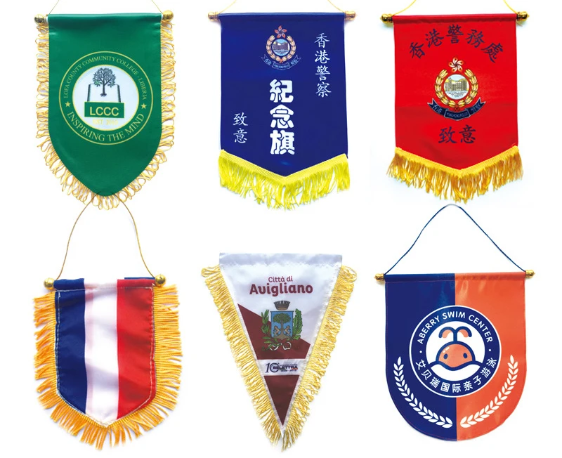 Xvggdg Custom Flag Banner Custom Logo Square Football Team Customized Flag Pennant Hanging Honor