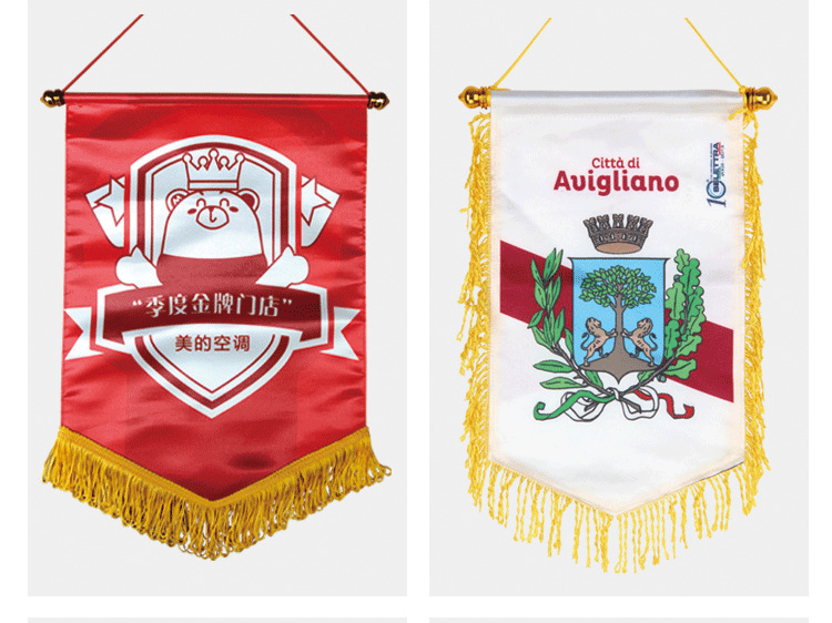 Xvggdg Custom Flag Banner Custom Logo Square Football Team Customized Flag Pennant Hanging Honor