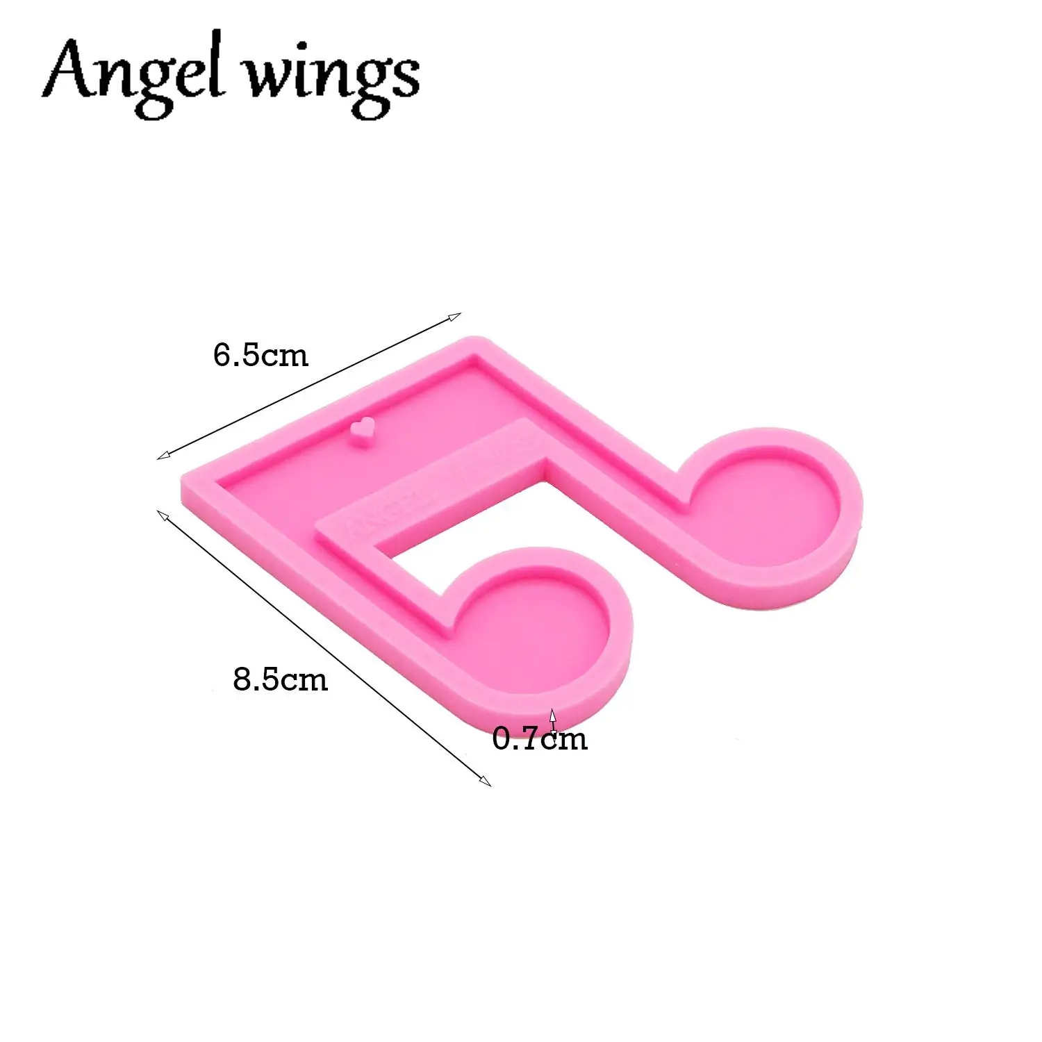 DY0107 Silicone Bow/Breast Cancer Molds, Crown/Music notes Keychain Crafts Epoxy DIY Resin art Mold, Fondant Chocolate Cake Mold