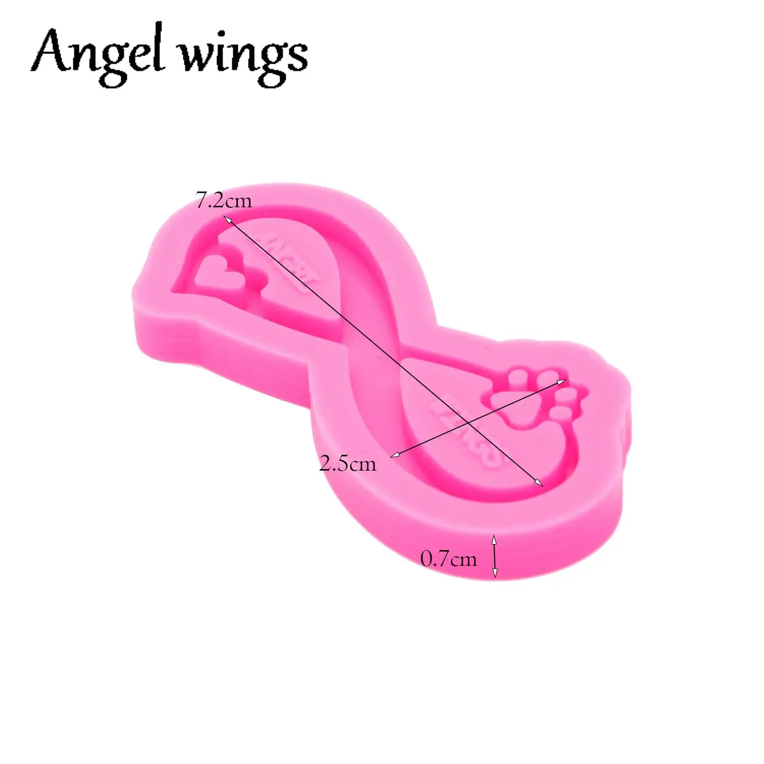 DY0107 Silicone Bow/Breast Cancer Molds, Crown/Music notes Keychain Crafts Epoxy DIY Resin art Mold, Fondant Chocolate Cake Mold